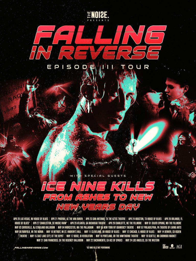 FALLING IN REVERSE ANNOUNCE SPRING 2019 HEADLINE NORTH AMERICAN TOUR - BPM