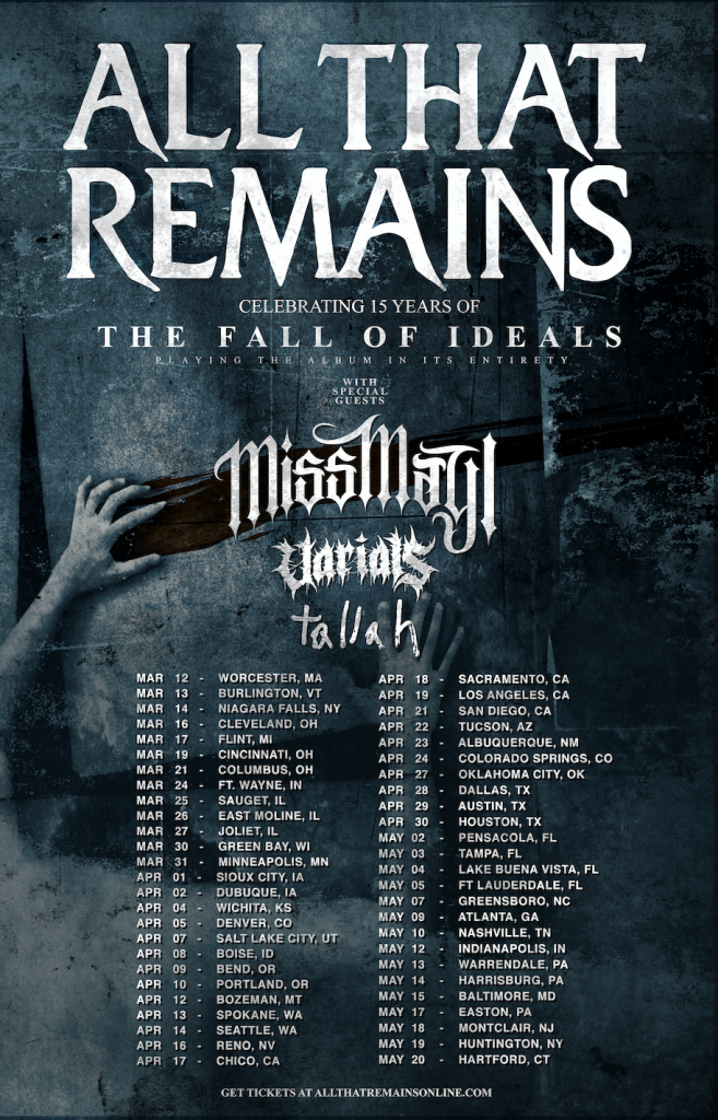 All That Remains Announce The Fall Of Ideals 15th Anniversary Tour BPM